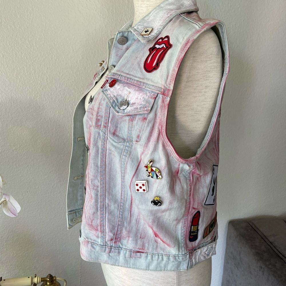 Custom made denim vest - Picture 5 of 6